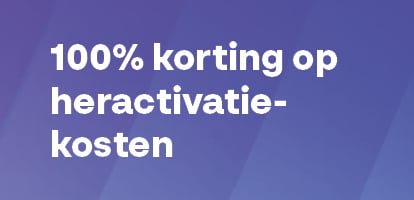 Geen heractivatiekosten bij een 3-jarig abonnement
