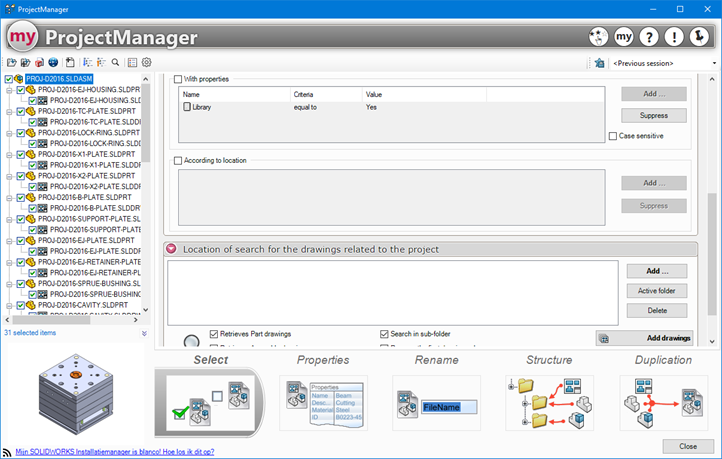 myCADtools ProjectManager 01