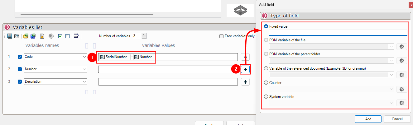 3 - Combinatie van variable waarden