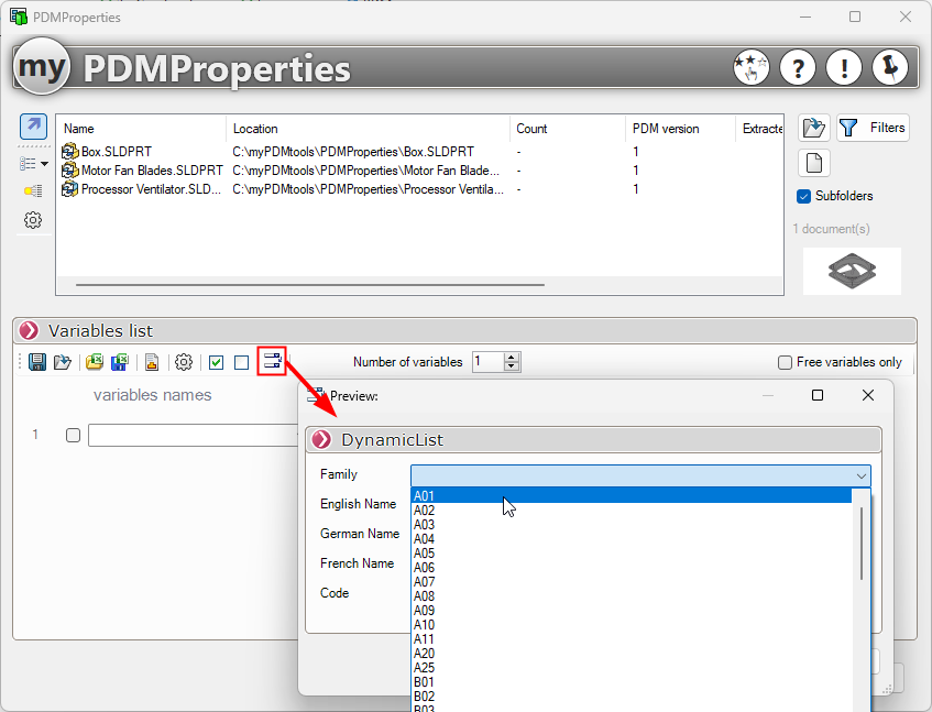 4 - DynamicList Preview