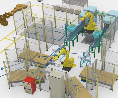 Delmia Factory FLow Simulation
