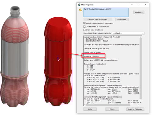 volume fles solidworks