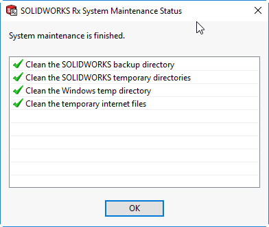 8c System Maintenance status