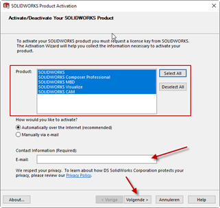 SOLIDWORKS Product Activation v3-1