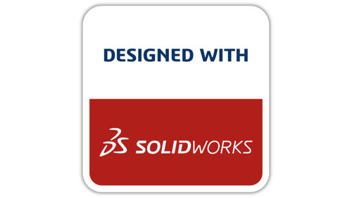 designed with solidworks logo