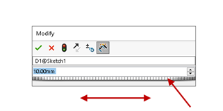 Thumbwheel increment