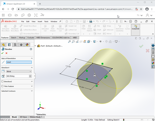 Web browser try solidworks