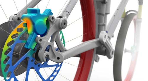 Solidworks simulation fiets rem