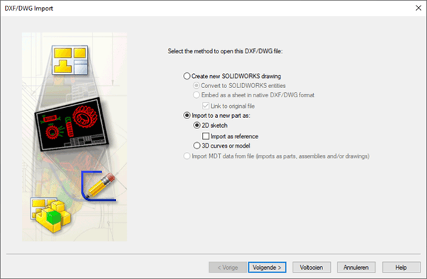vector import als DXF