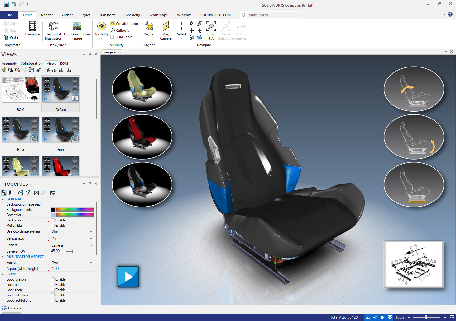 SOLIDWORKS Composer - Siege - edit