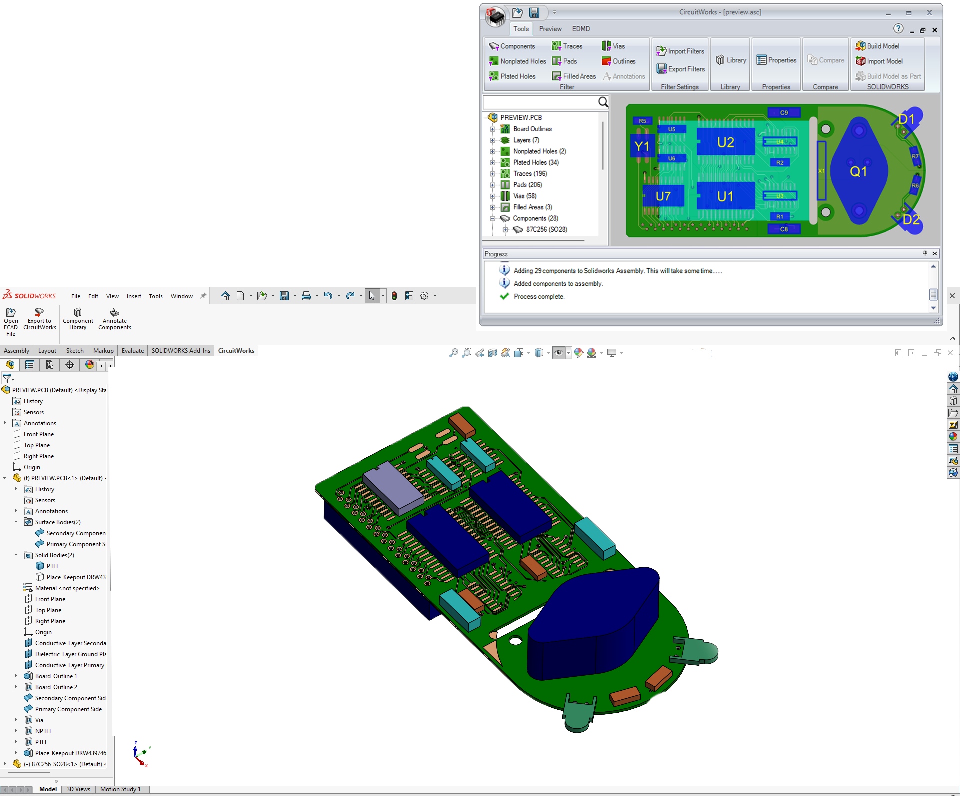 SOLIDWORKS Premium - CircuitWorks - edit